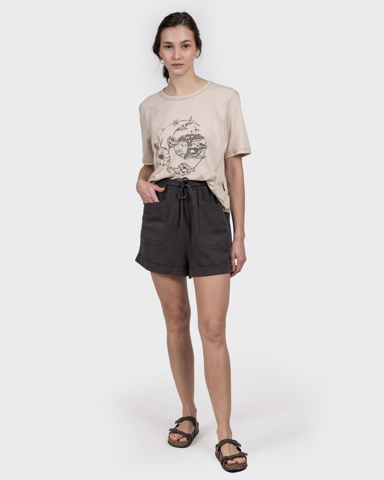 Short Lino Gurip Mujer DarkGrey Gnomo-0