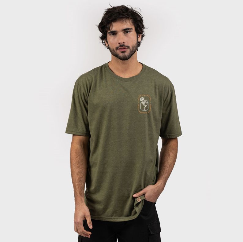 Polera Eco P-13 Hombre Stone Green Gnomo-0
