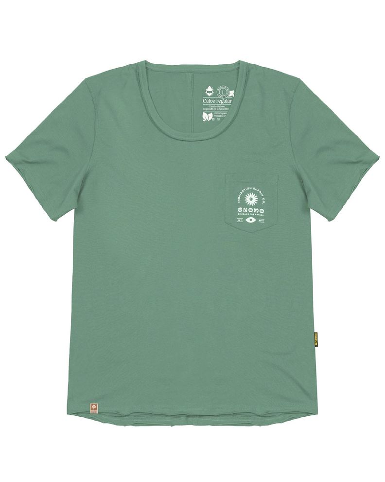 Polera Algodón Orgánico P-15 Mujer Green Gnomo-3