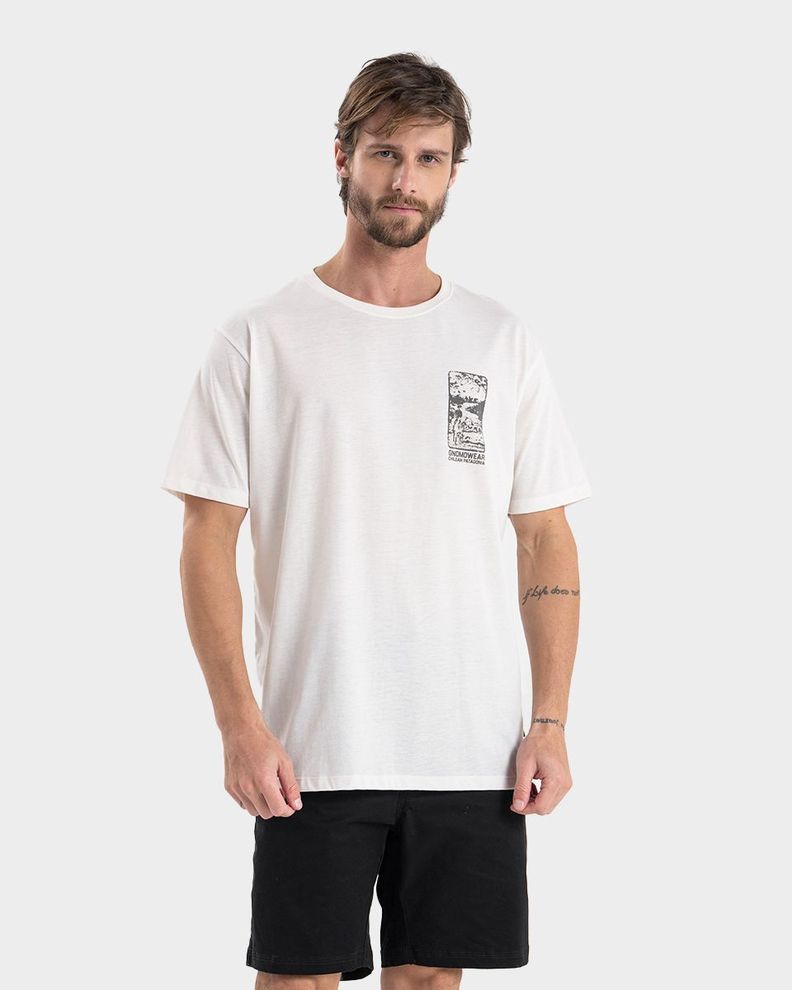Polera Eco M-9 Hombre Gnomo Blanco S