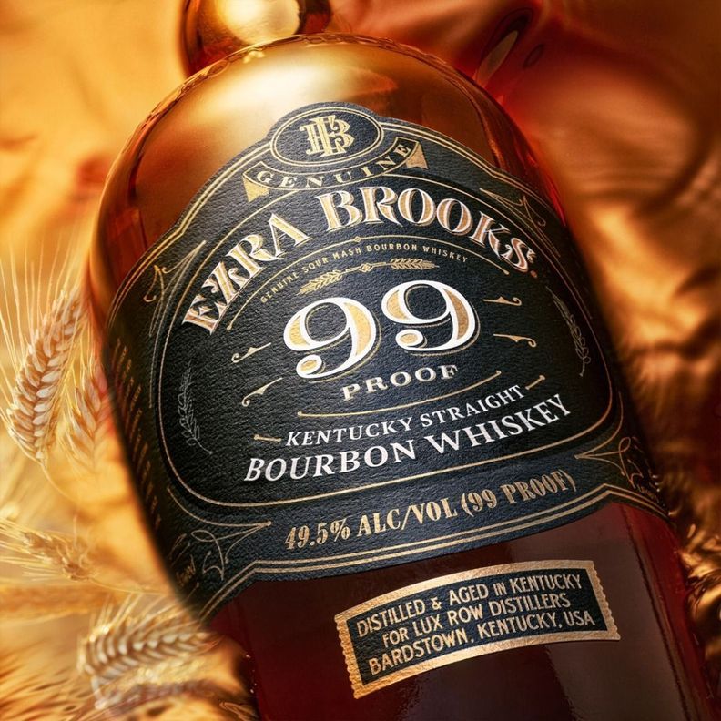 Whiskey Bourbon Ezra Brooks 750cc-1