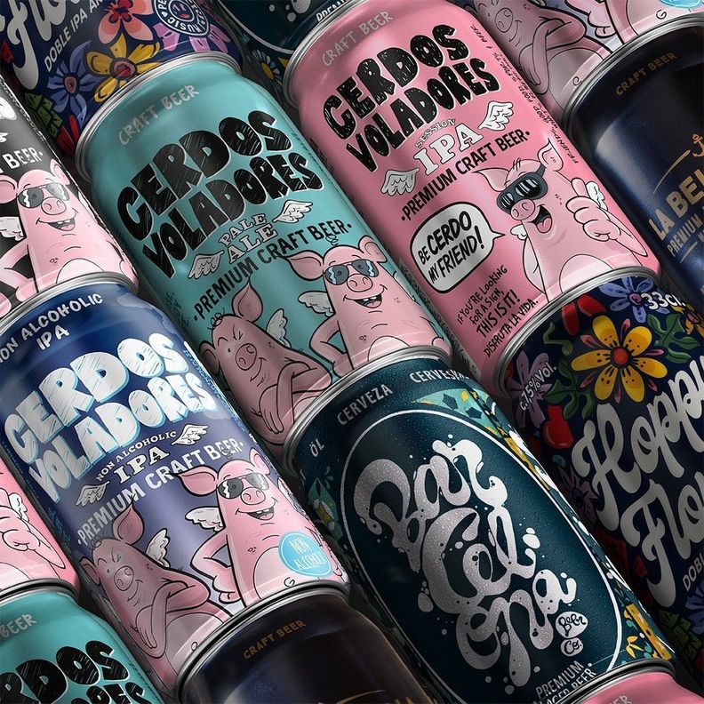 Pack 6 Cervezas Cerdos Voladores Barcelona Beer | Paris.cl