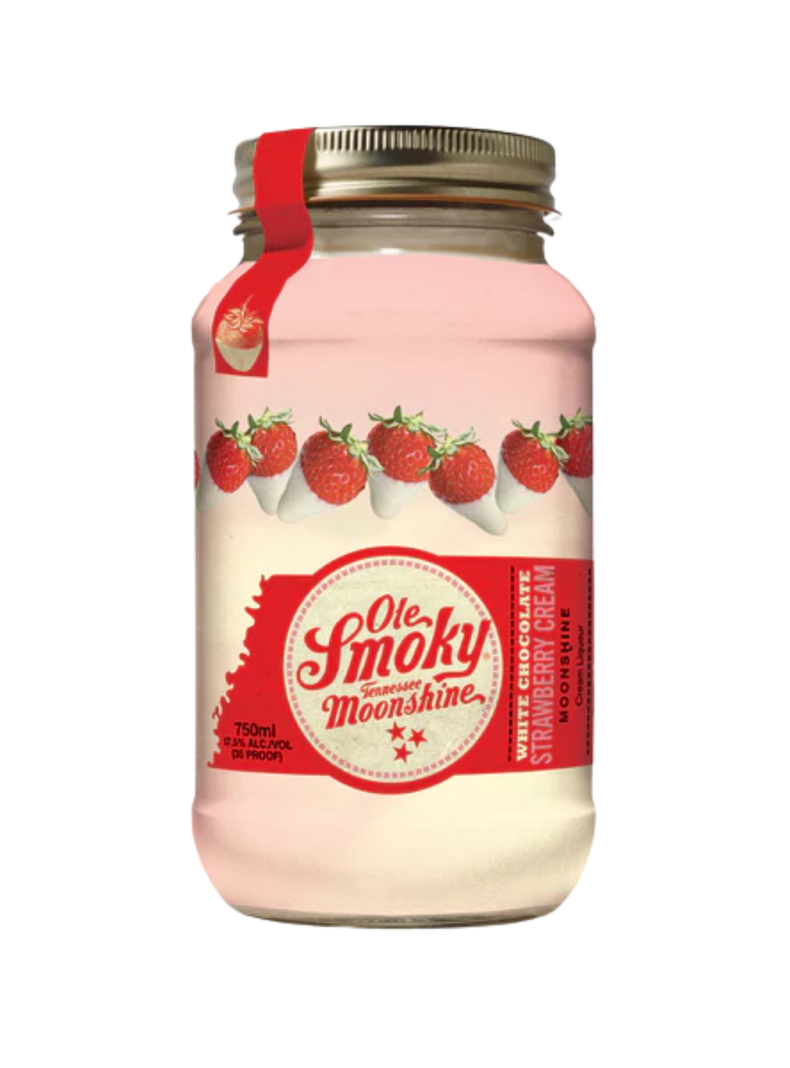 Whisky Ole Smoky Moonshine White Strawberry Cream 750ml-0