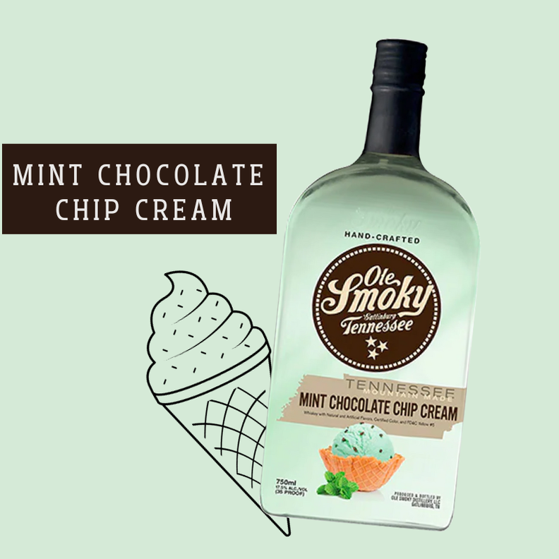 Whisky Ole Smoky Mint Chocolate Chip Cream Whiskey 750 ml-1