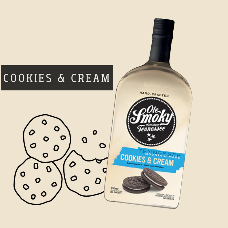 Whisky Ole Smoky Cookies & Cream Whiskey 750ml-1