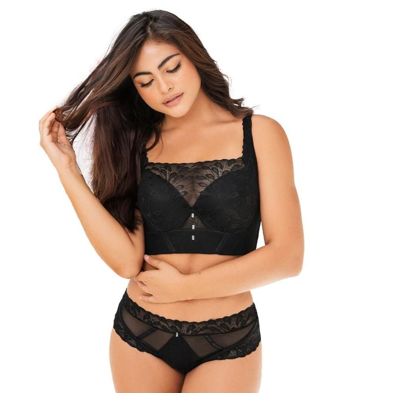 Conjunto Olivia Imperial Encaje Negro-0