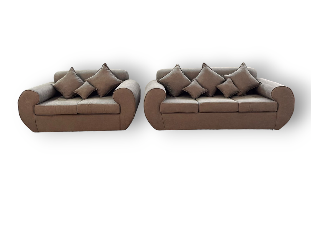 Juego de living 3-2 varsovia velvet beige-0