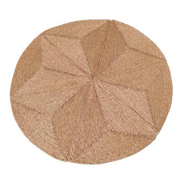 Alfombra De Fibras Naturales D140 Cm-0