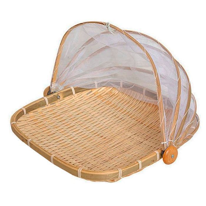 Cesta O Panera Con Tul Para Servir-0