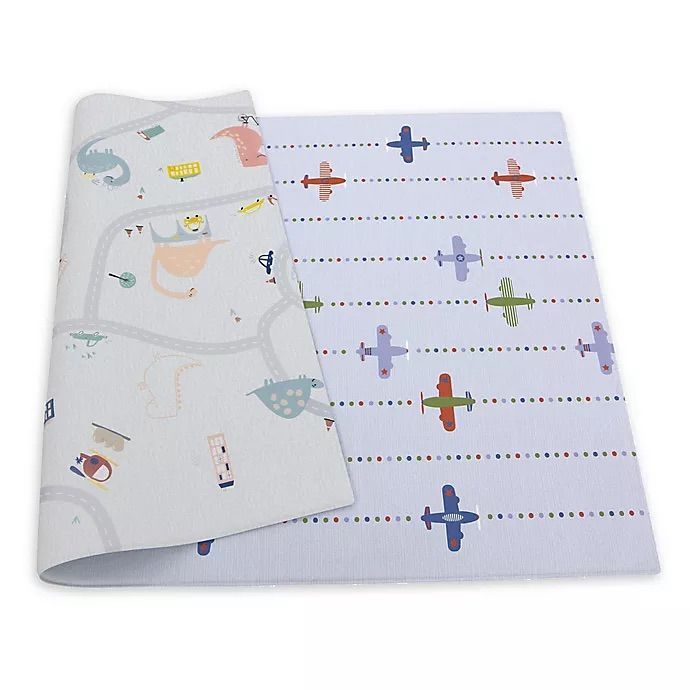 Premium Playmat Alfombra Juegos Bebe Aviones-0