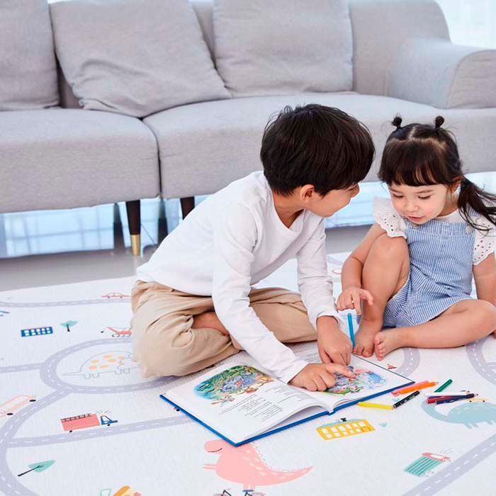 Premium Playmat Alfombra Juegos Bebe Aviones-1