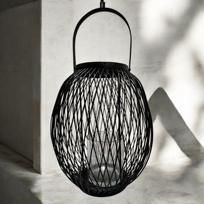 Fanal Porta Vela Negro-1