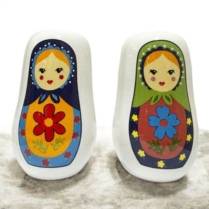 Salero y pimentero de porcelana-2