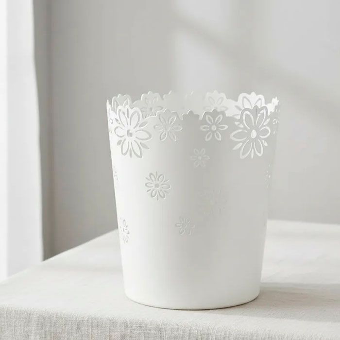 Set 4 Canastos Organizadores De Pl stico 19x16 Cm Blanco