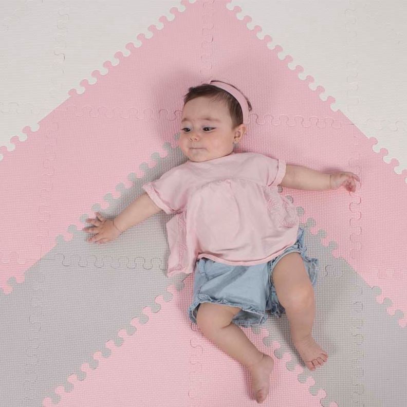 Alfombra Juegos Bebe Goma Eva Rosado 140x170cm-0