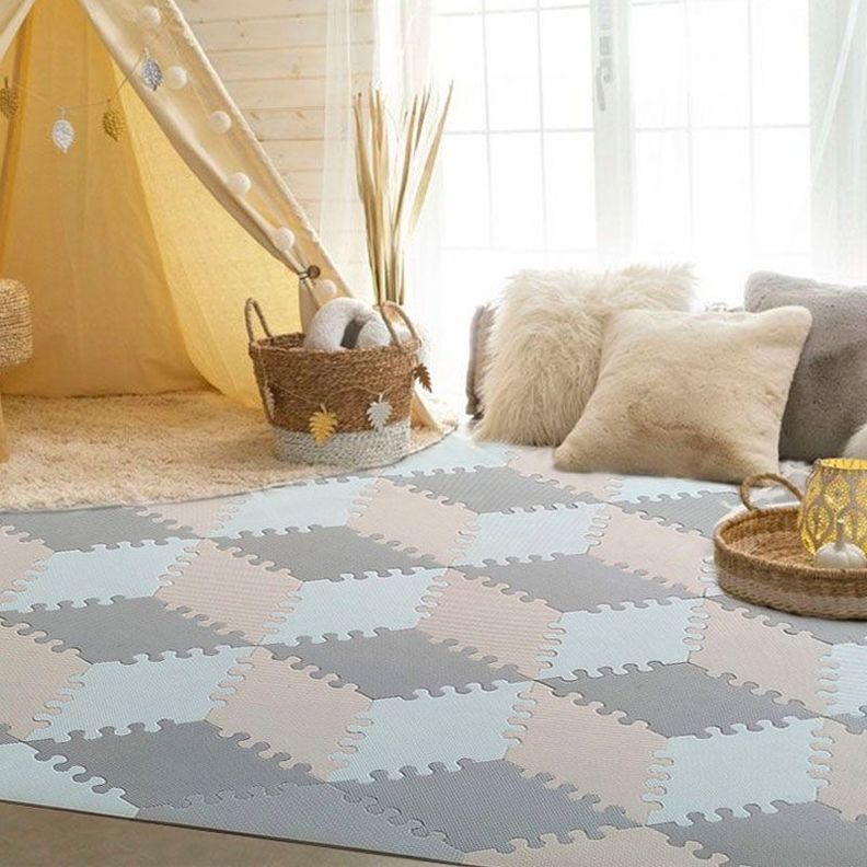 Alfombra Juegos Bebe Goma Eva Rio Beige-3