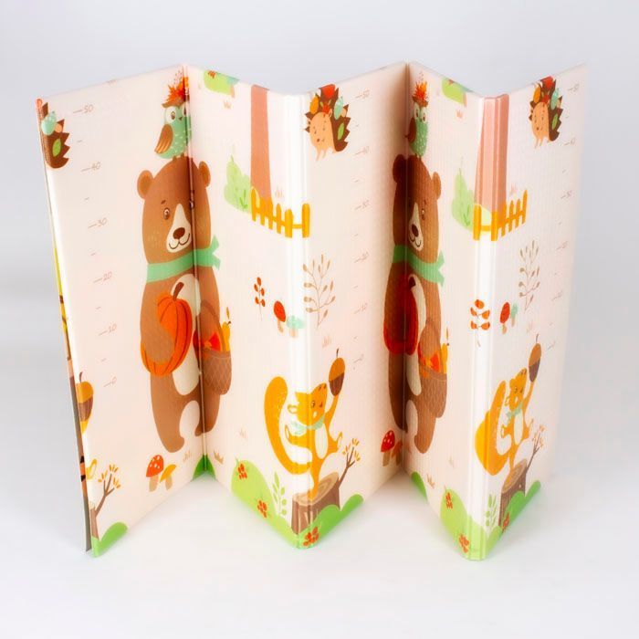 Alfombra Antigolpe Bebe Plegable Reversible Zoo-5