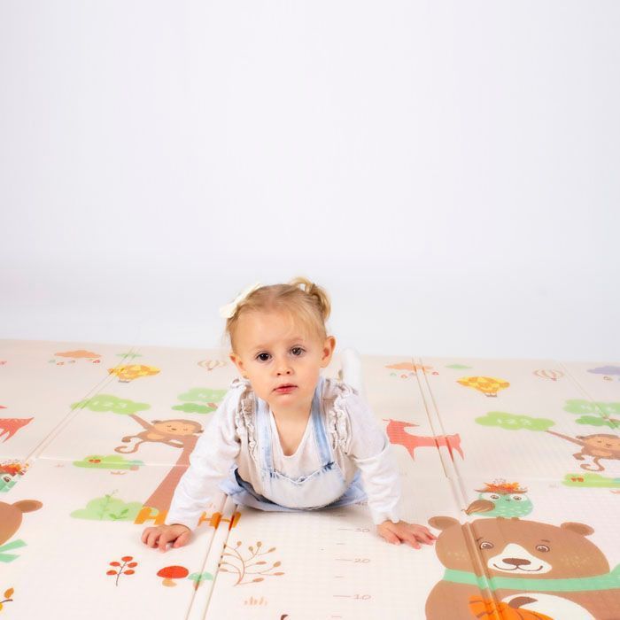 Alfombra Antigolpe Bebe Plegable Reversible Zoo-1