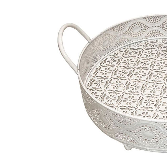 Bandeja blanca metal-1