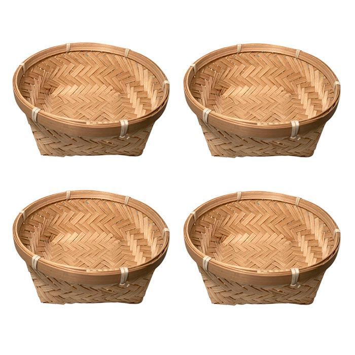 Cesta o panera de mimbre set-0
