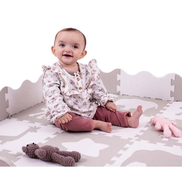 Alfombra Juegos Bebe Goma Eva Animales 150x150cm-1
