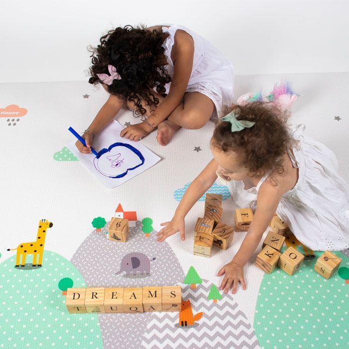 Playmat Reversible Antigolpes Bebés 185x125 cm Dreams-3