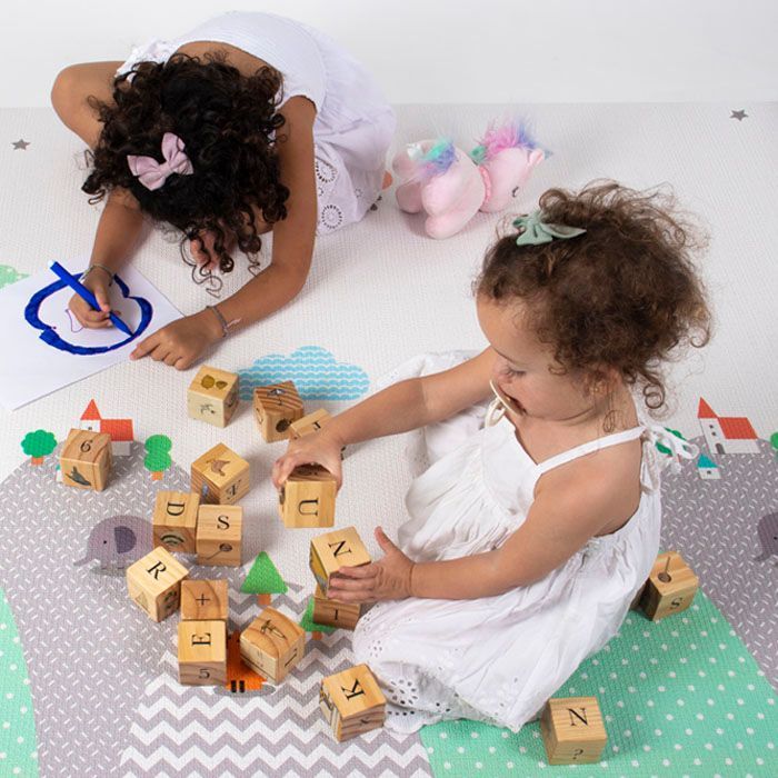 Playmat Reversible Antigolpes Bebés 185x125 cm Dreams-4