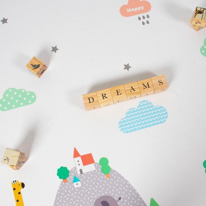 Playmat Reversible Antigolpes Bebés 185x125 cm Dreams-0