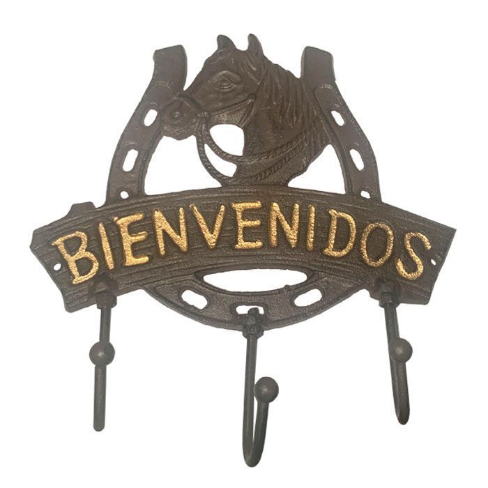 Perchero con diseño caballos-0