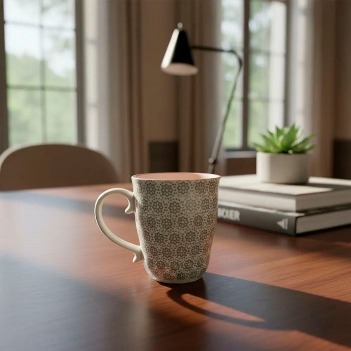 Taza De Porcelana 580 Ml 4 Unidades Blanco
