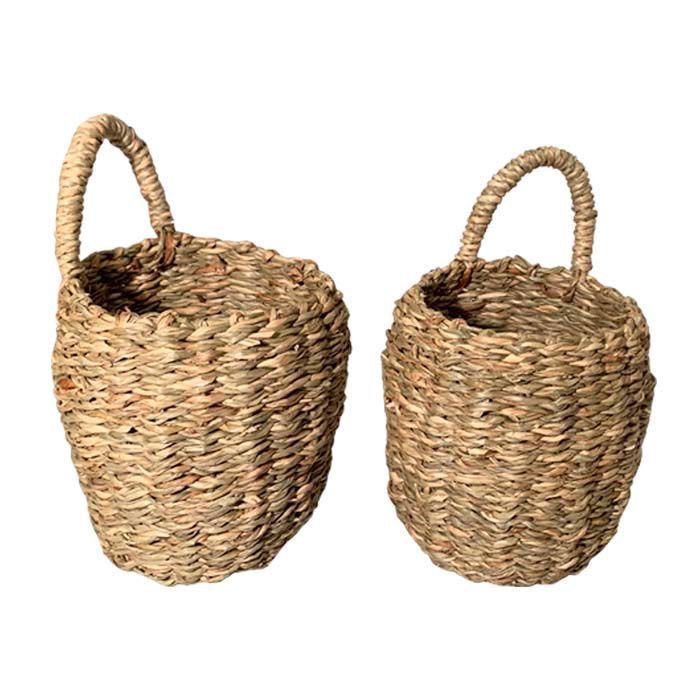 Cestas de colgar set de 2 Cafe