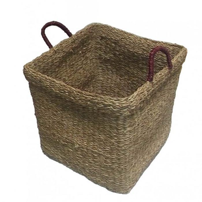 Canasto Decorativo Fibra Natural-0
