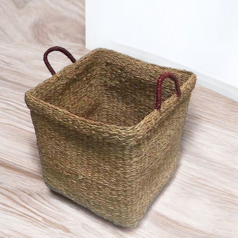 Canasto Decorativo Fibra Natural-1