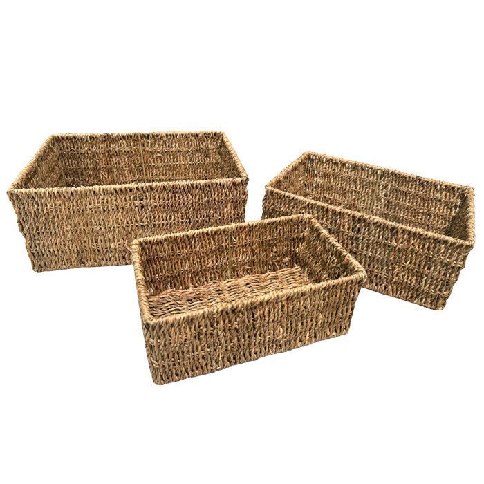 Cestos de seagrass set de 3