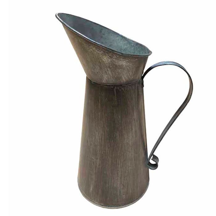 Jarra Decorativa Metalica Gris