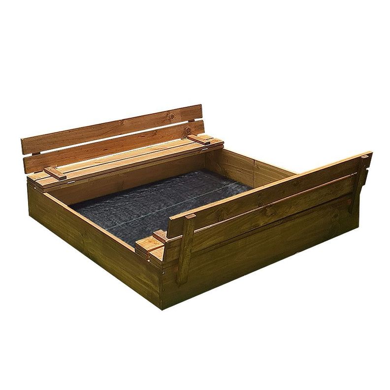 Arenero de Madera para Ninos 150x150x20 cm