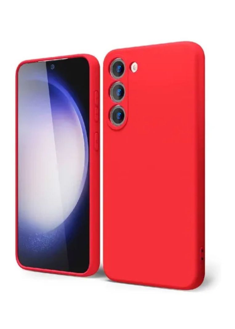 Carcasa Para Samsung S23 5g Silicon Slim Full Protection Rojo