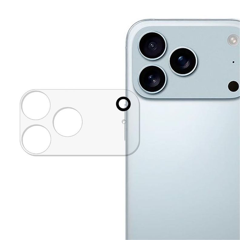 Vidrio Protector Camara Completo Para iPhone 17 Pro  Transparente