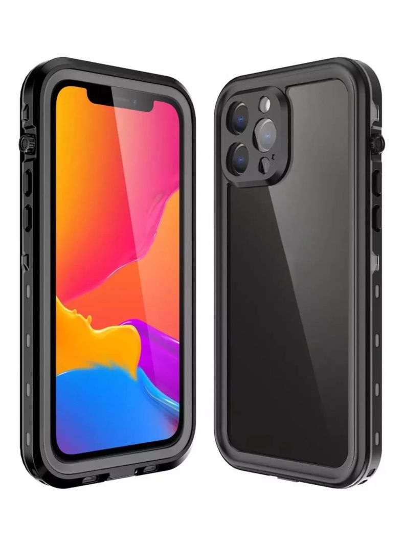 Carcasa Para iPhone 13 Pro Max Sumergible Outdoor Antigolpes Negro