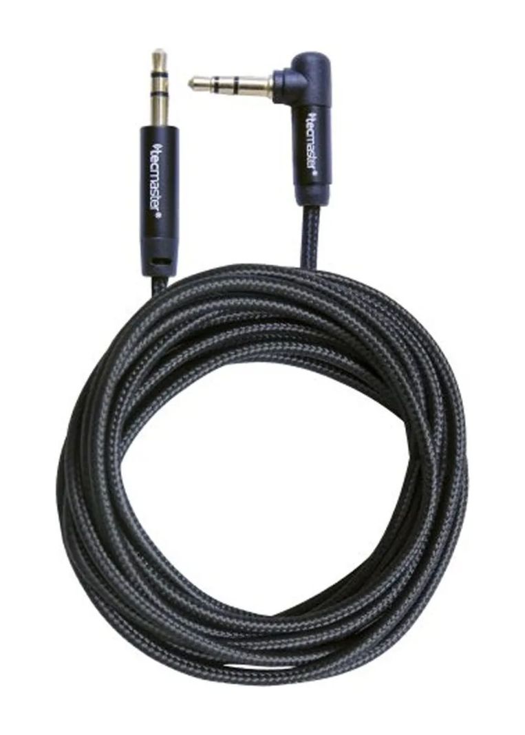 Cable Auxiliar 3.5mm A 3.5mm 90 Grados Trenzado 3 Metros