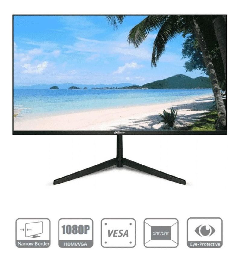 Dahua Monitor 24 B200 Fhd 5ms;3.5mm Para Cctv 24/7 Hdmi/vga-2