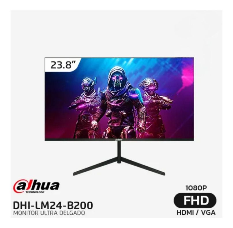 Dahua Monitor 24 B200 Fhd 5ms;3.5mm Para Cctv 24/7 Hdmi/vga-3