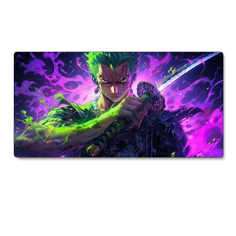 Mousepad One Piece 80x40 cm Zoro Aura Waterproof