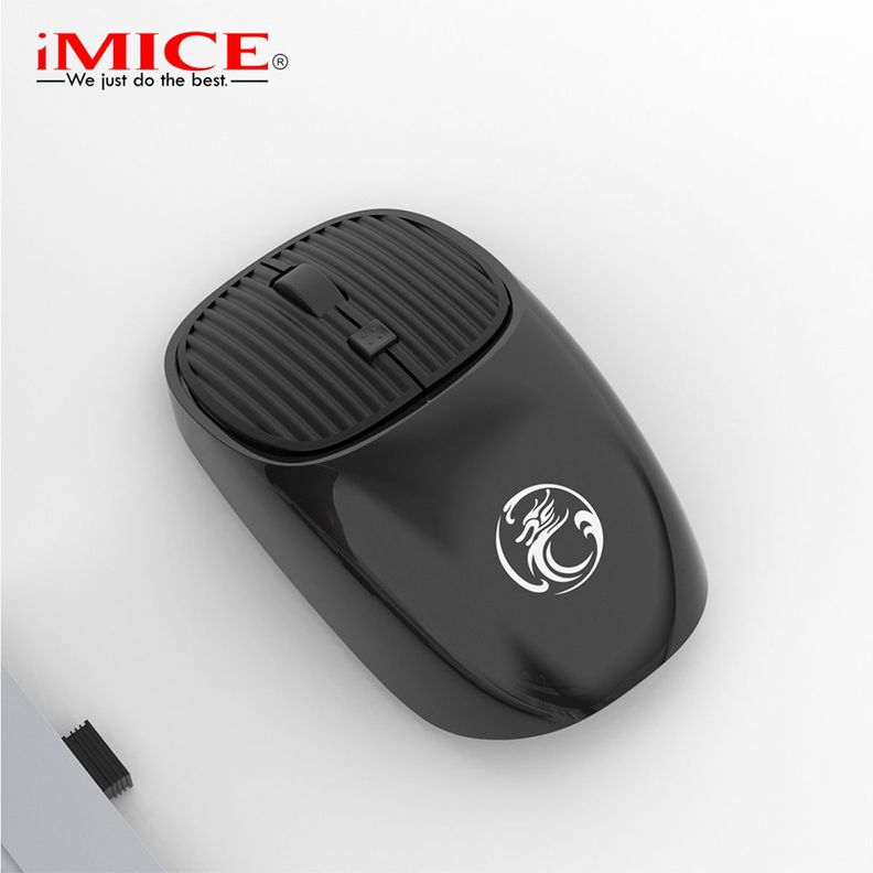 Mouse Óptico Imice G4 Wireless Inalámbrico 1600 Dpi Negro-1
