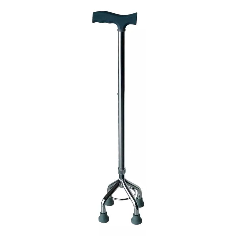 Baston Ortopedico Cuadruple 4 Patas Altura Regulable Tipo T-0