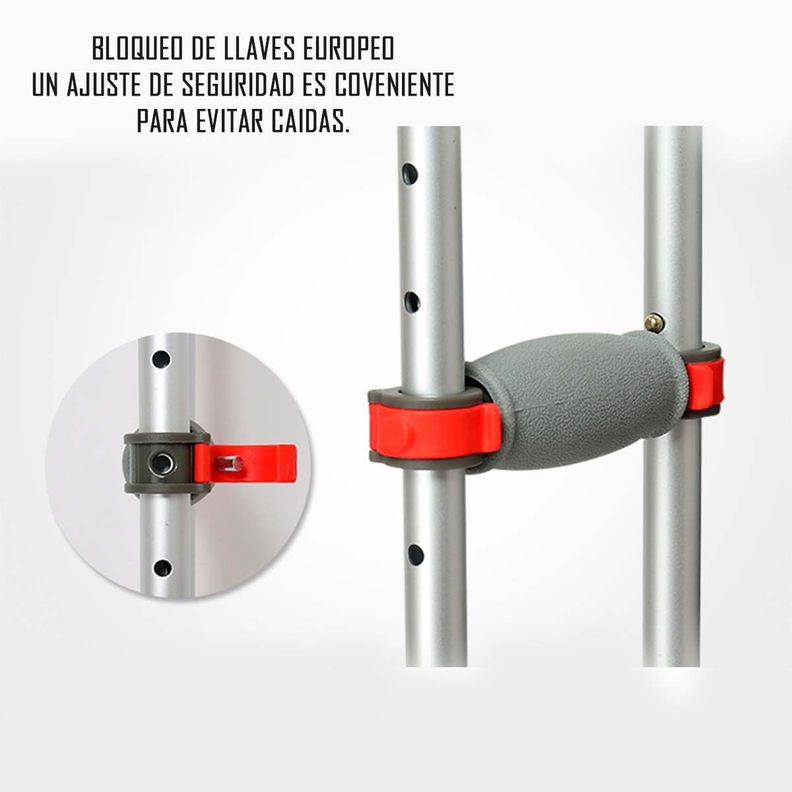 Muletas Ortopédicas Plegables Altura Regulable-5