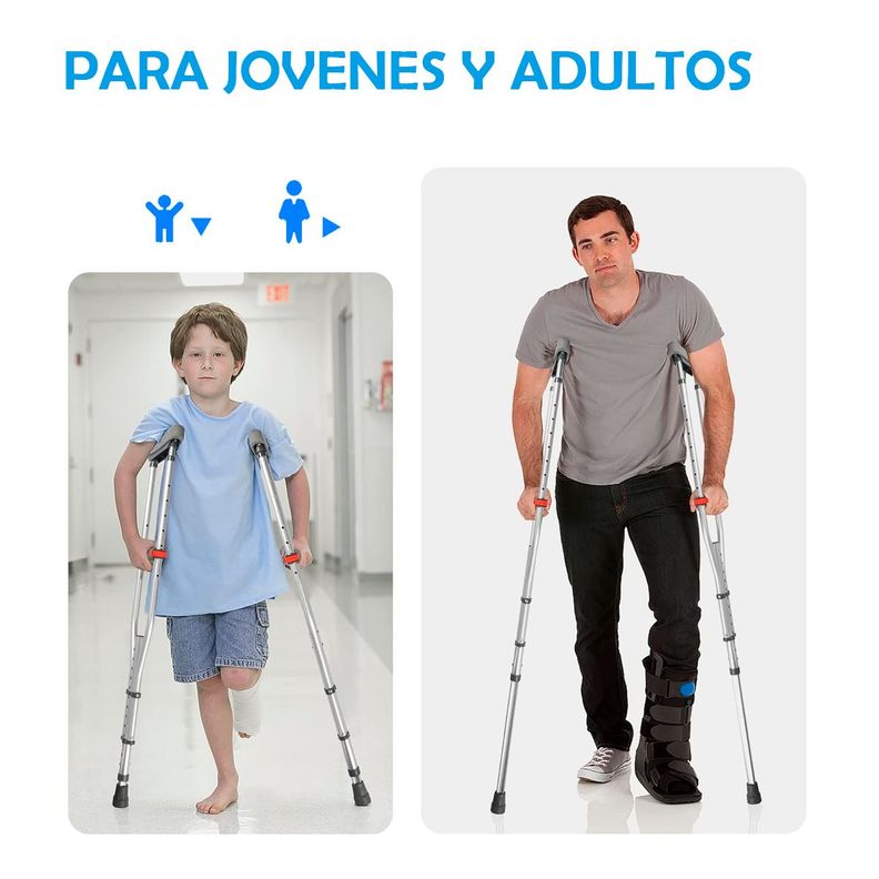 Muletas Ortopédicas Plegables Altura Regulable-7