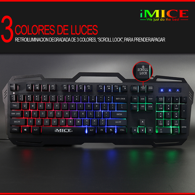 Teclado Gamer Premium Imice Ak 400 Gamer Retroiluminado-5