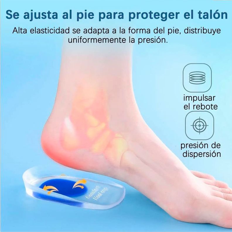 Plantillas Ortopedicas Taloneras Silicona Espolon Fascitis S-M-3