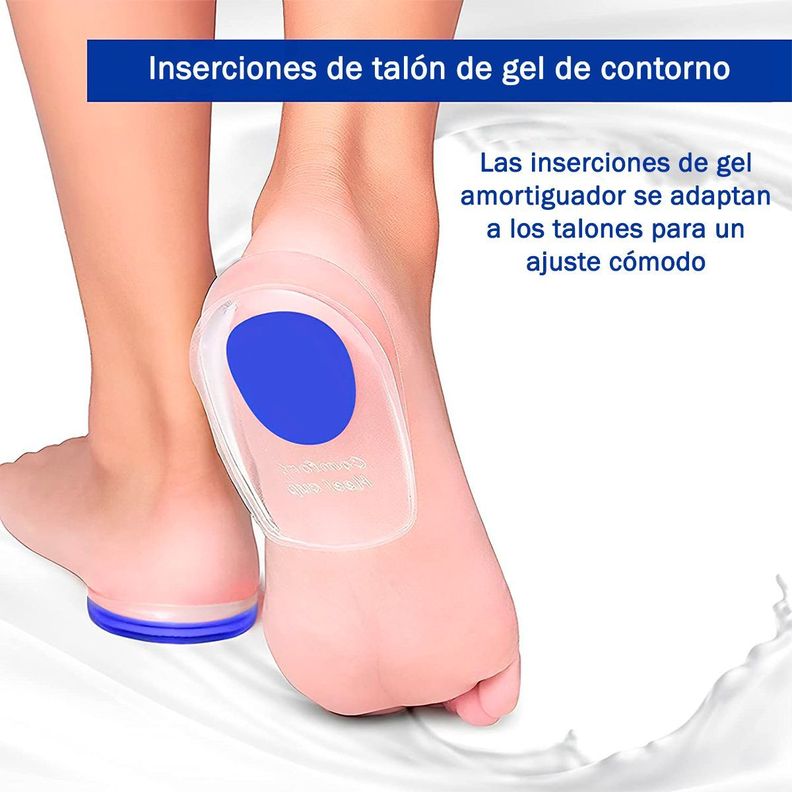 Plantillas Ortopedicas Taloneras Silicona Espolon Fascitis S-M-4